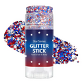 4th of July Glitter Stick | Red, White & Blue Body & Hair Sparkle for Independence Day Party, Festival & Fun Holiday Look (Copy)