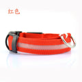 Collar LED de nailon para perros, correa de perro con brillo intermitente de seguridad nocturna, collares fluorescentes luminosos para perros, suministros para mascotas